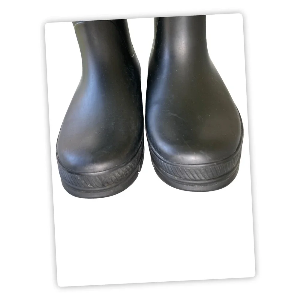 Polo Ralph Lauren Rain Boots Mens Black Pull On Warrington Dry Goods Size‎ 11D